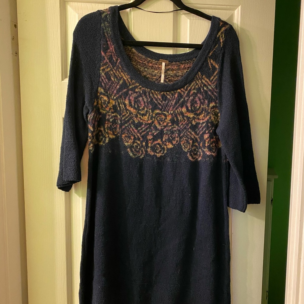 long free people sweater top
